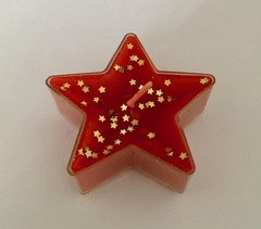 Svíčka - Hvězda, červená